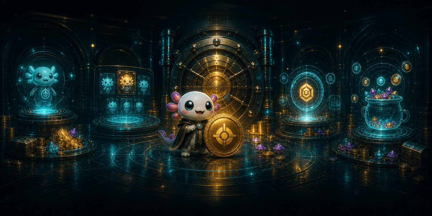 Escena Cukie Master con token UKI y bóveda